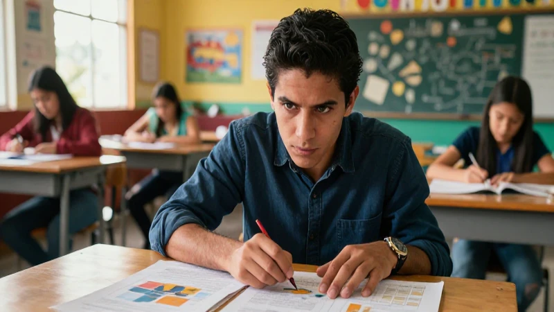 Consejos y técnicas para una observación efectiva: descubre cómo hacerlo 5 Educador observa proyecto en aula mexicana vibrante