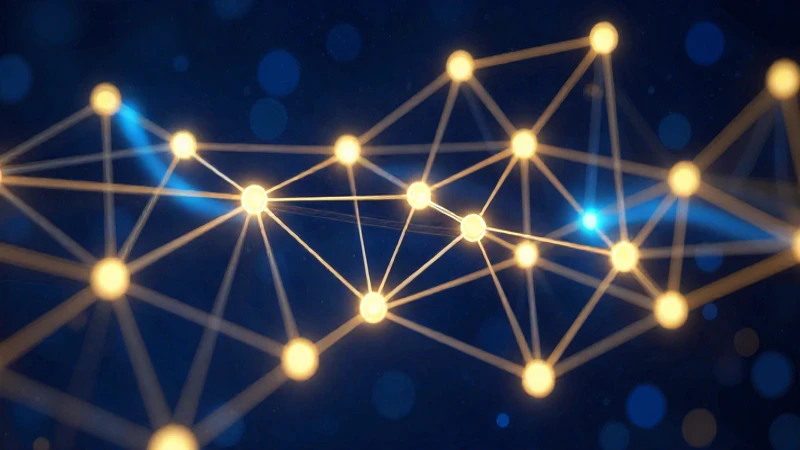 Organizaciones: Tipos, Modelos y Características Clave 5 Red geométrica abstracta de nodos brillantes
