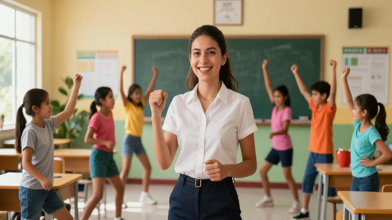 Clase de educación física mexicana vibrante