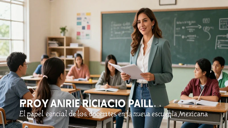 Formación docente en la nueva escuela mexicana