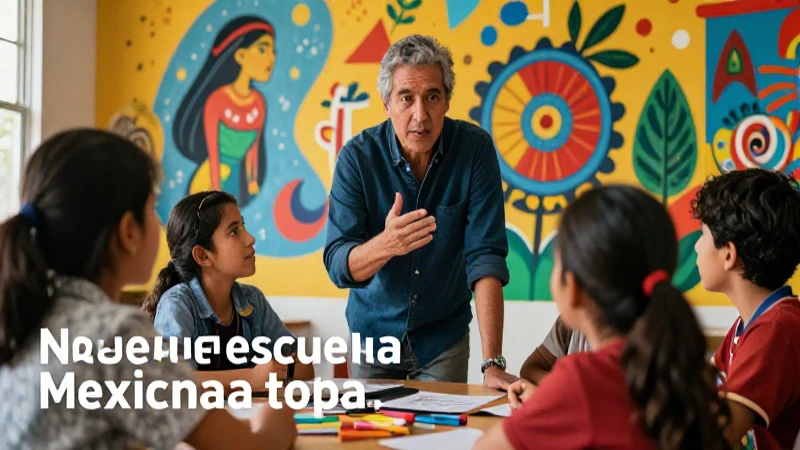 El maestro guía arte y cultura vibrante