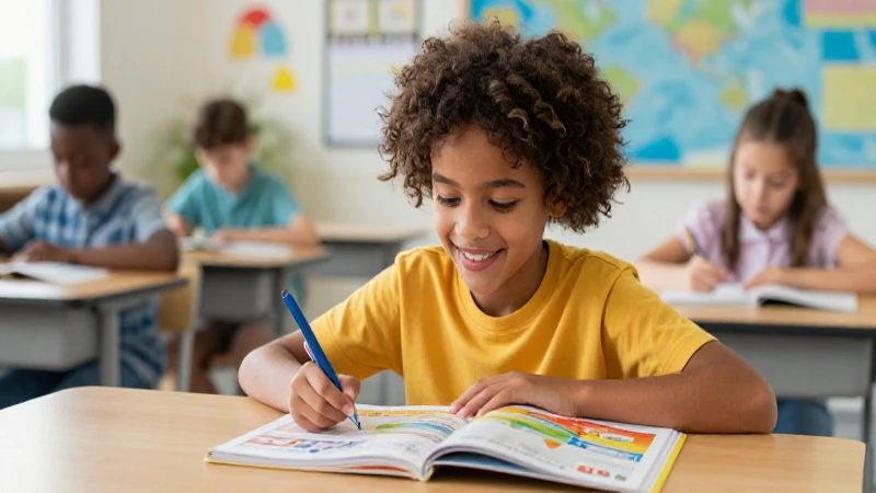 Transformación educativa: Libros de texto gratuitos y su impacto en la educación primaria 4 Estudiante entusiasta aprende en aula moderna