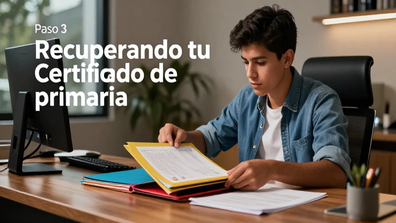 Reúne tus documentos para tu certificado de primaria