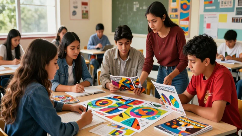 Conoce las innovadoras propuestas de la nueva escuela mexicana 3 Estudiantes mexicanos colaboran en un proyecto dinámico