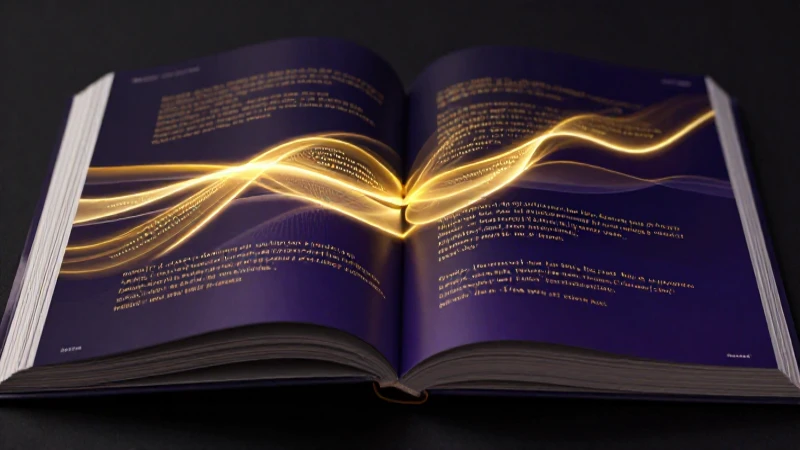 Libro abstracto de poesía dorada y dramática