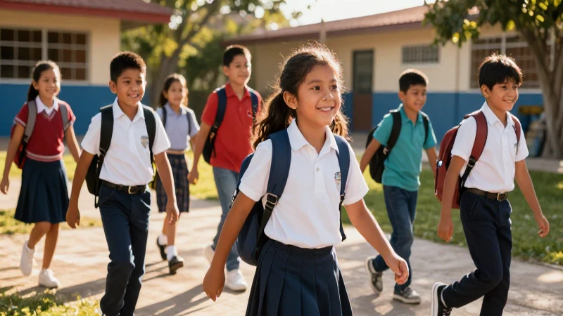 Mejora la educación física con la Nueva Escuela Mexicana: Tips y principios 3 Estudiantes mexicanos colaboran feliz al aire libre
