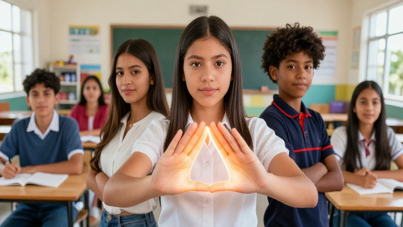 Estudiantes mexicanos seguros y protegidos en la escuela