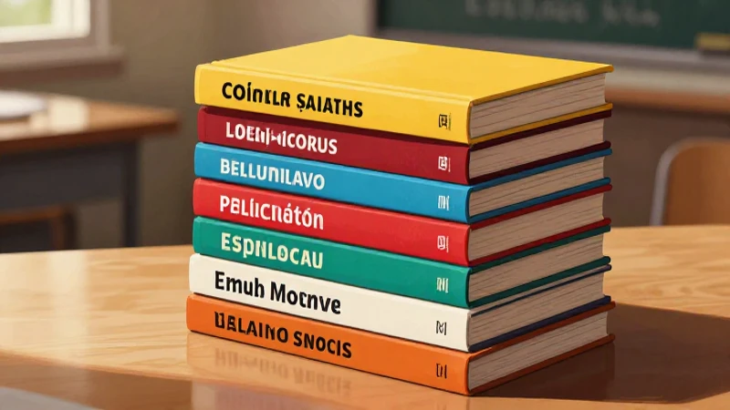 Estilizados libros de español con estética editorial