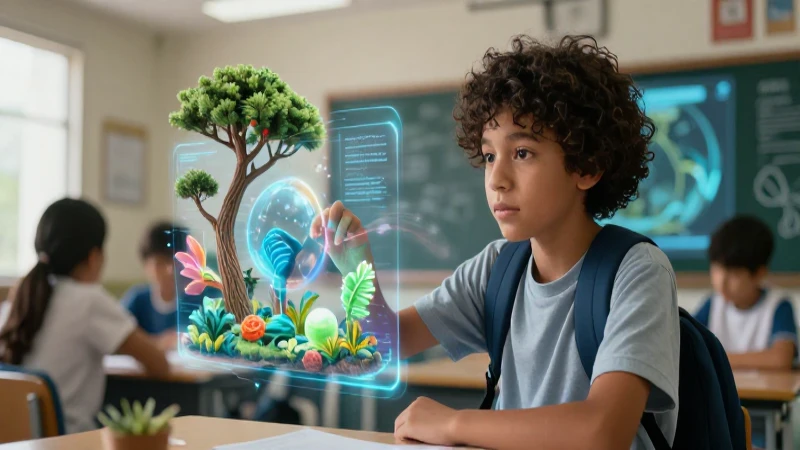 Potencia aprendizaje con recursos para ciencias naturales de SEP 3 Estudiante interactúa con ecosistema holográfico de ciencias