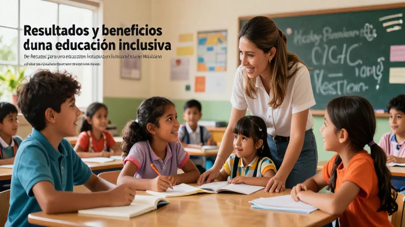 Inclusión educativa feliz en aula mexicana