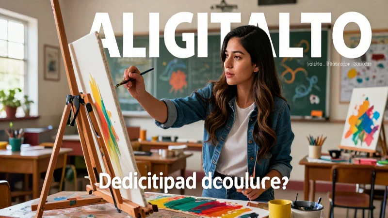 Potencia la Educación Artística en escuelas: estrategias efectivas 4 Profesora de arte moderna y vibrante