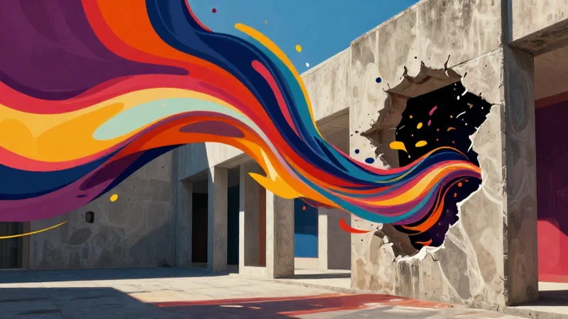 Potencia la Educación Artística en escuelas: estrategias efectivas 3 Arte vibrante rompe estructuras rígidas