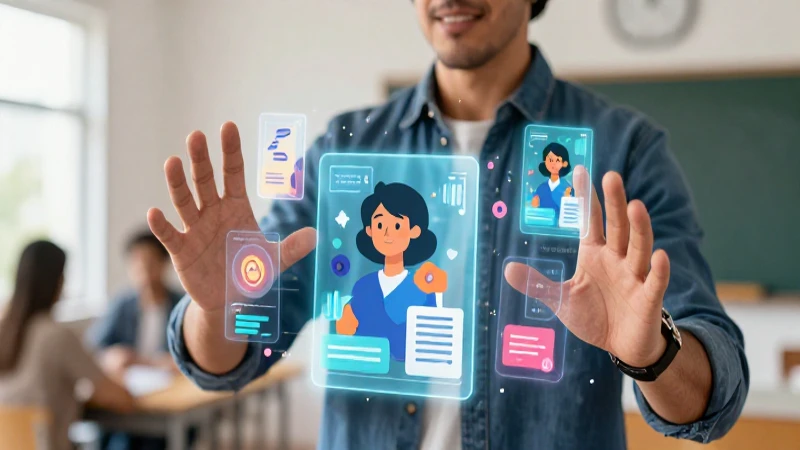 Recursos actualizados para docentes: La clave para el éxito en la Nueva Escuela Mexicana 4 Maestro mexicano con hologramas digitales educativos