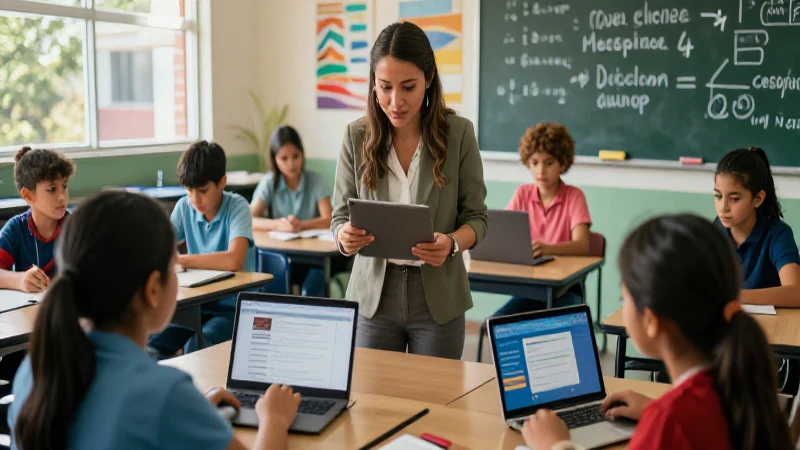 Educación mexicana moderna con tecnología y diversidad