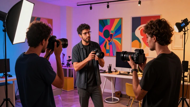 6 recursos clave para enseñar fotografía en la nueva escuela de arte 6 Maestro fotográfico en estudio de arte moderno