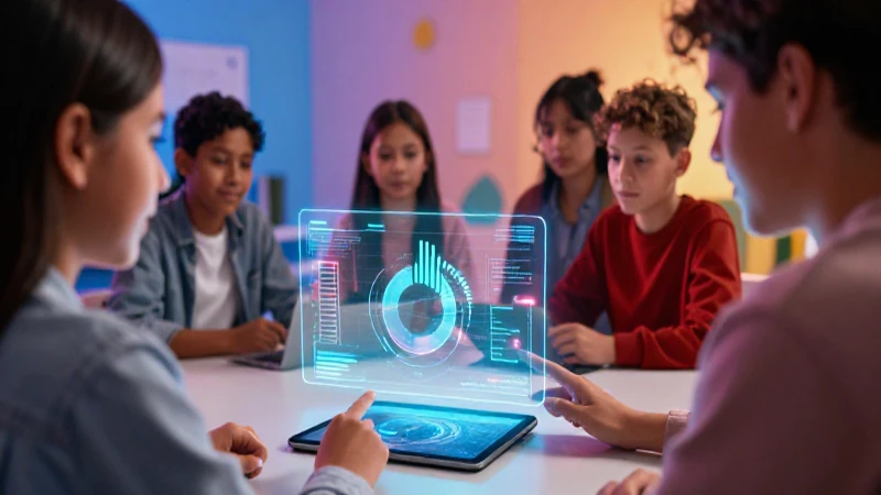 Educación digital futurista con estudiante mexicano