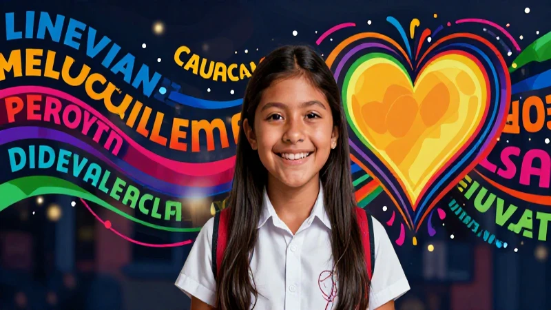 Diseño vibrante de estudiante mexicano y educación