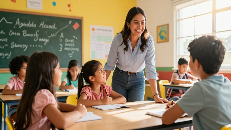 La inclusión educativa: el papel crucial de las familias y la comunidad en la Nueva Escuela Mexicana 3 Familia mexicana y maestra en un aula vibrante