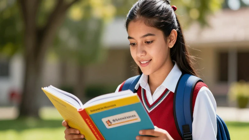 Realista ilustración de estudiante mexicano