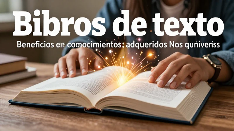 Libros de texto: conocimiento vibrante y aprendizaje dinámico