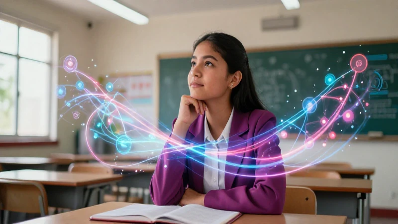 Qué significa aprender en el siglo XXI: Un nuevo enfoque 4 Estudiante mexicano aprende en aula digital y vibrante