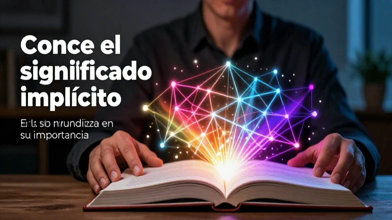 Entender el significado implícito en educación