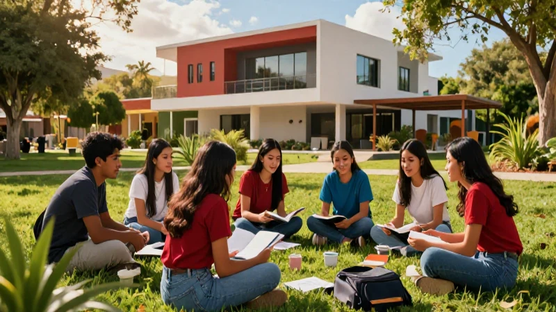 Alumnos mexicanos colaboran en entorno moderno