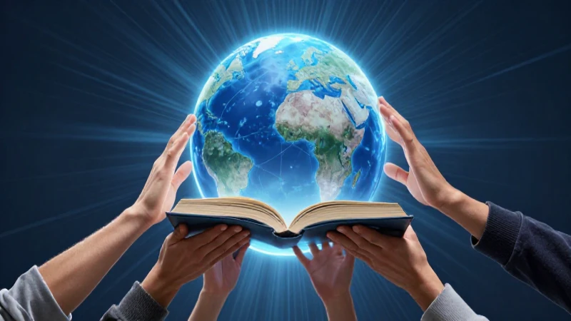 Conocimiento global, ilustración educativa profesional