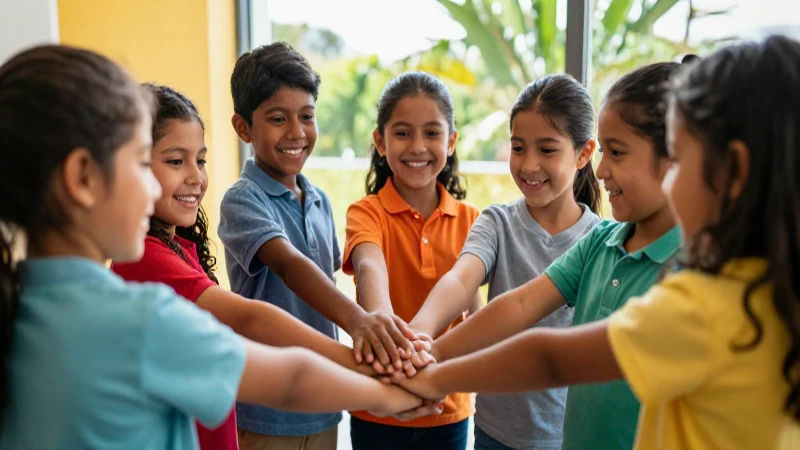 El significado de pertenecer a la humanidad: amor, empatía y unidad 3 Niños mexicanos unidos simbolizan la empatía