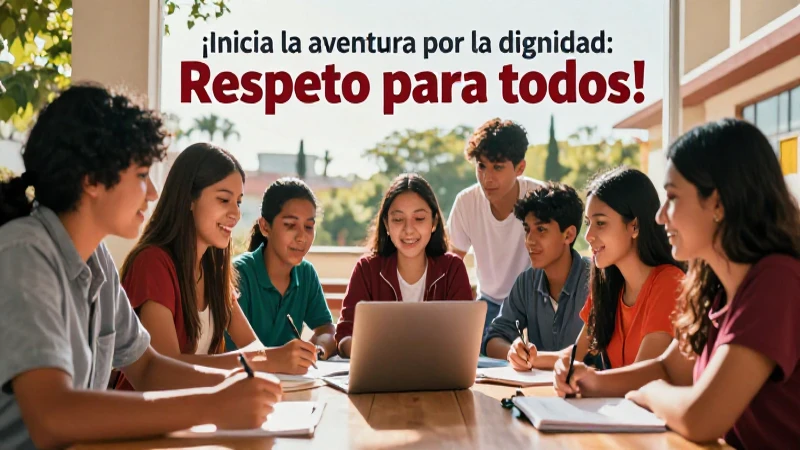 Estudiantes mexicanos aprenden valores con entusiasmo