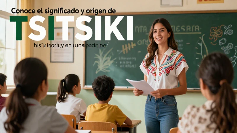 Revista educativa: origen y cultura de Tsitsiki