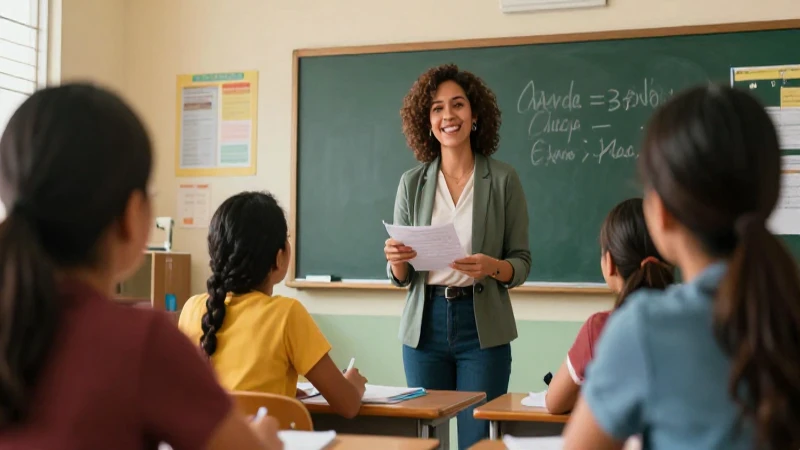 Ilustración vibrante de educación en México