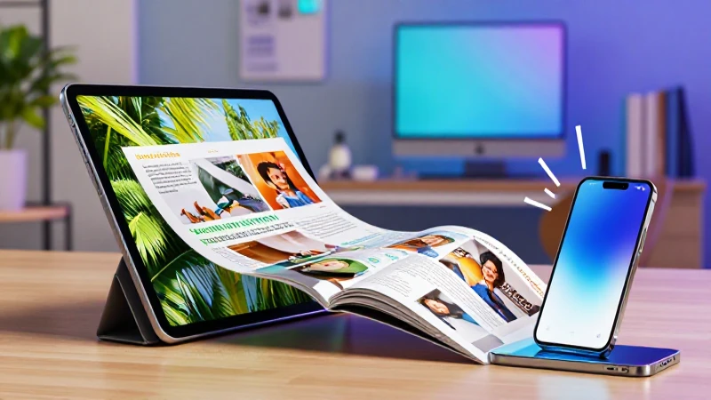 Flujo digital educativo entre tablet y móvil