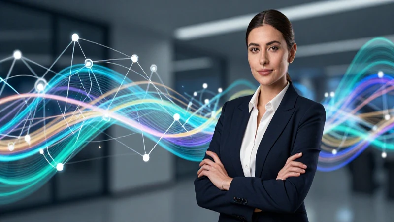 Administradora mexicana con diseño holográfico futurista