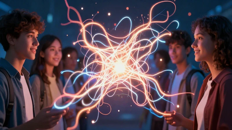 Estudiante diverso, neuroconexiones vibrantes y luz