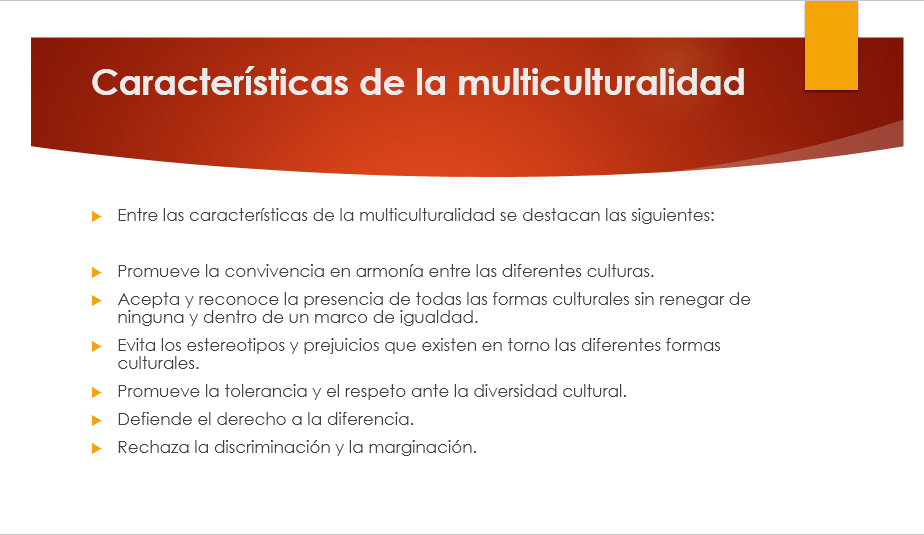 que son el multiculturalismo y sus caracteristicas