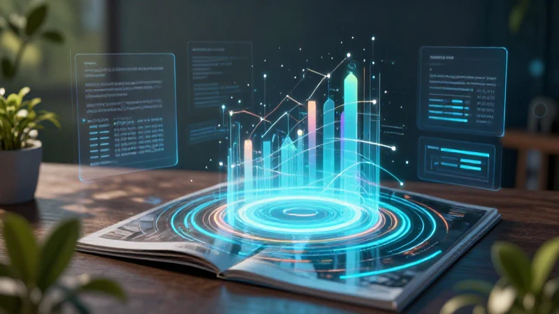 Interfaz digital futurista ilustrando la evolución de gráficos