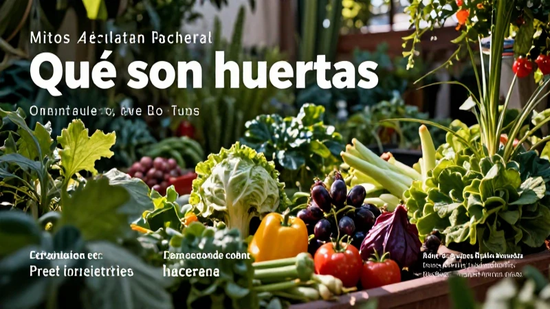 Las huertas, mitos y realidades