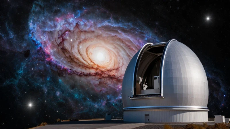Observatorio captura una galaxia vibrante