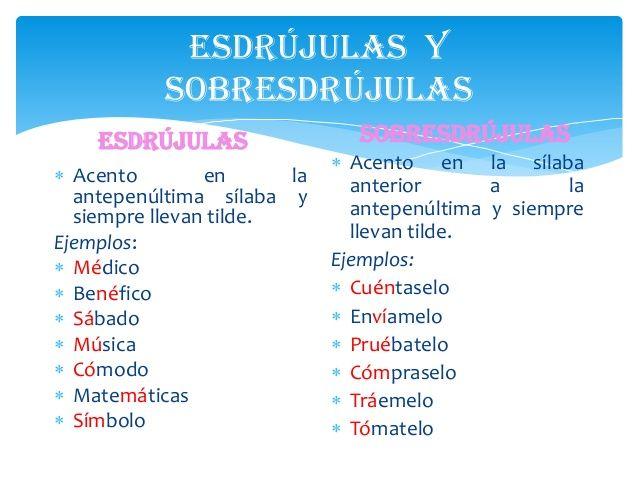 Qué son las palabras esdrújulas: definición y ejemplos 2 que son las palabras esdrujulas definicion y ejemplos