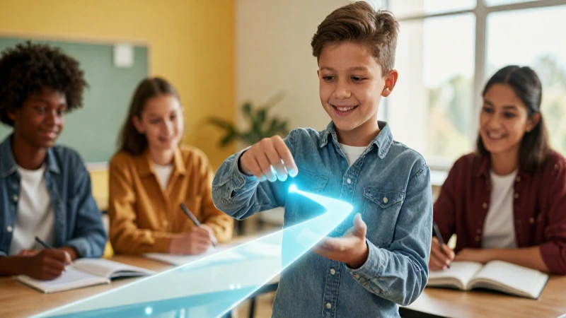 Ilustración de estudiante y camino del saber