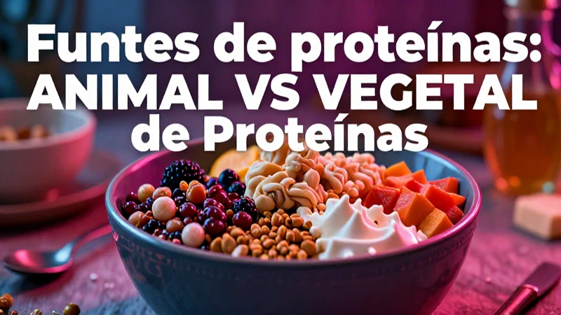 Comparativa: Proteínas animales versus vegetales