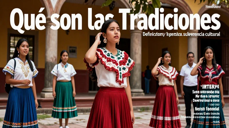 Tradiciones: cultura, ejemplos y relevancia mexicana