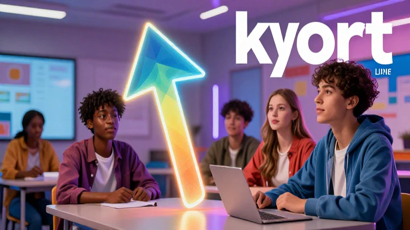Estudiante moderno con conceptos educativos abstractos