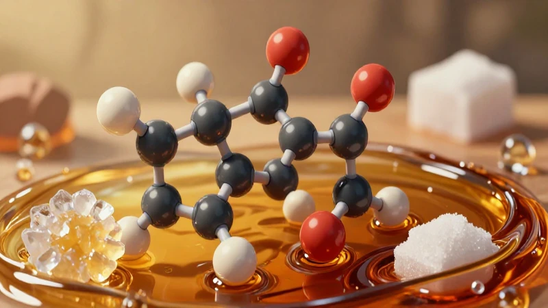 Azúcares: Propiedades, Tipos, Funciones y Características 3 Estructura molecular de azúcar detallada y vibrante