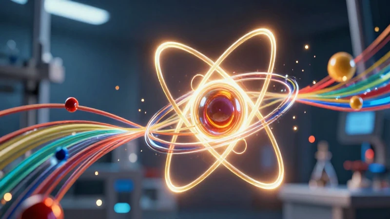 Conoce qué son los elementos y su importancia en la ciencia 3 Modelo atómico vibrante y futurista
