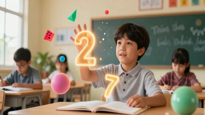 Estudiante interactúa con conceptos positivos abstractos