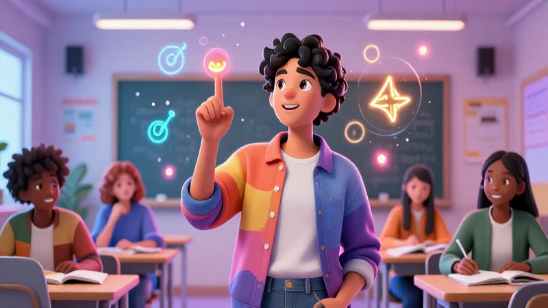 Estudiante curioso aprendiendo conceptos matemáticos