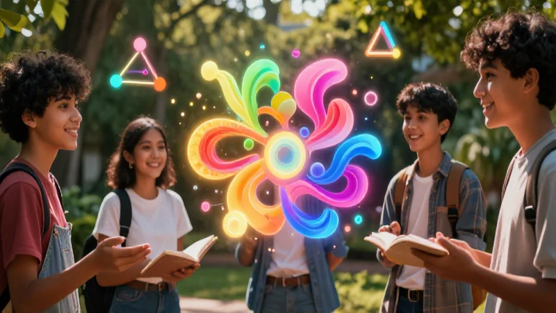 Estudiante descubre conceptos matemáticos abstractos y vibrantes
