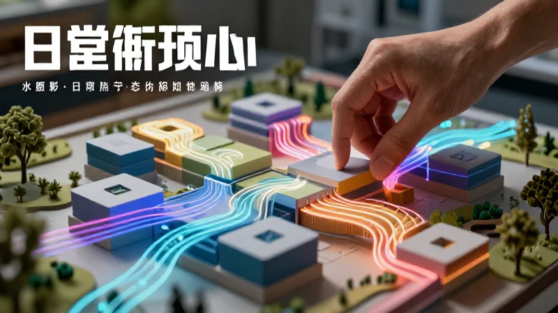 Diseño arquitectónico de conocimiento digital vibrante